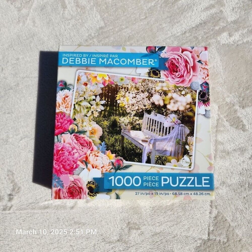 Debbie Macomber 1000 Piece Jigsaw Puzzle Garden Retreat 27" x 19" New Sealed Box